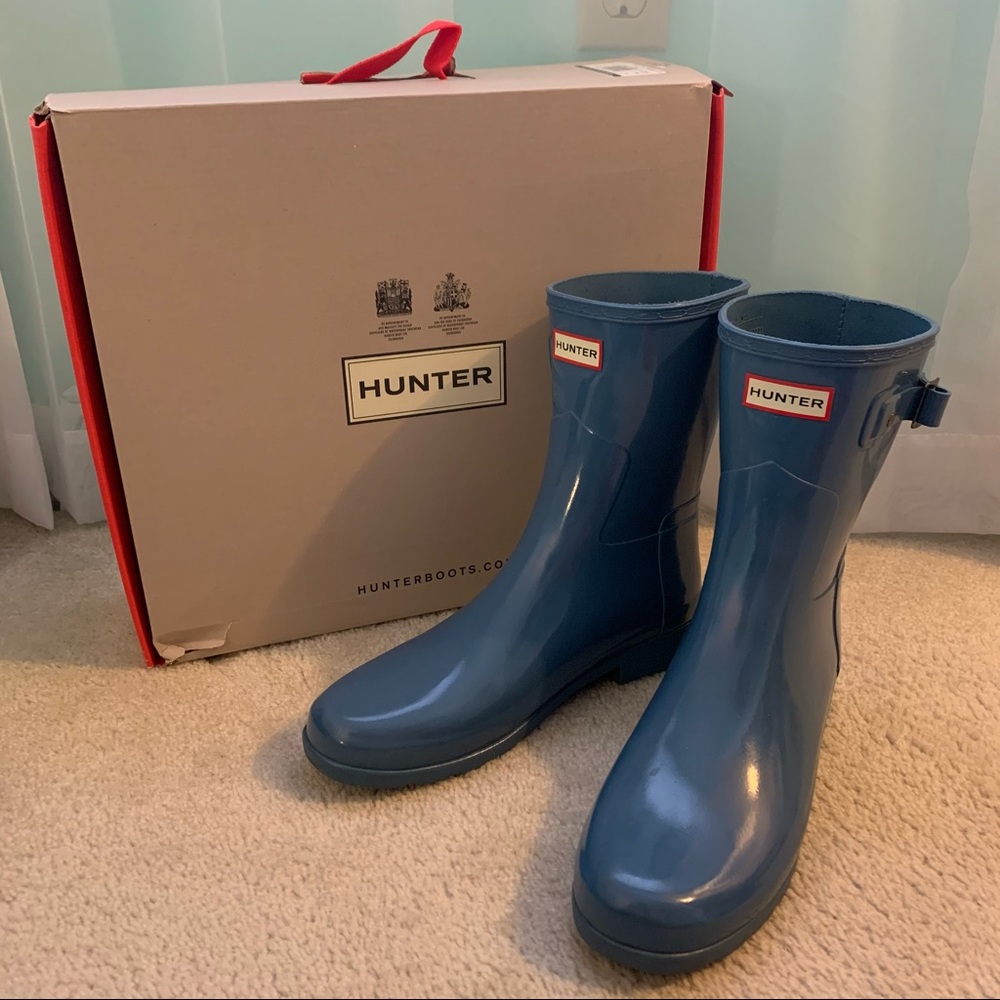 Hunter Rain Boot I Size 11 I Refined Short Gloss